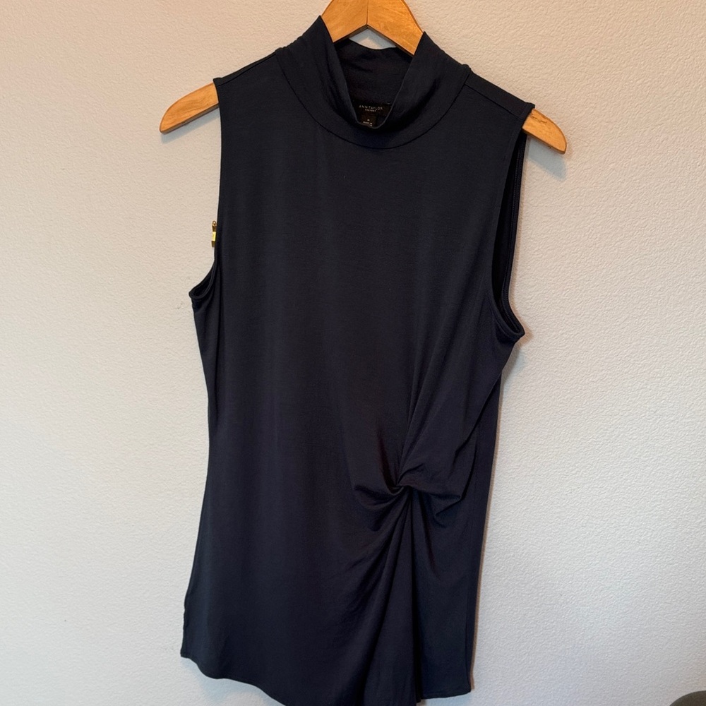 Ann Taylor Factory Midnight Twist Tank Top